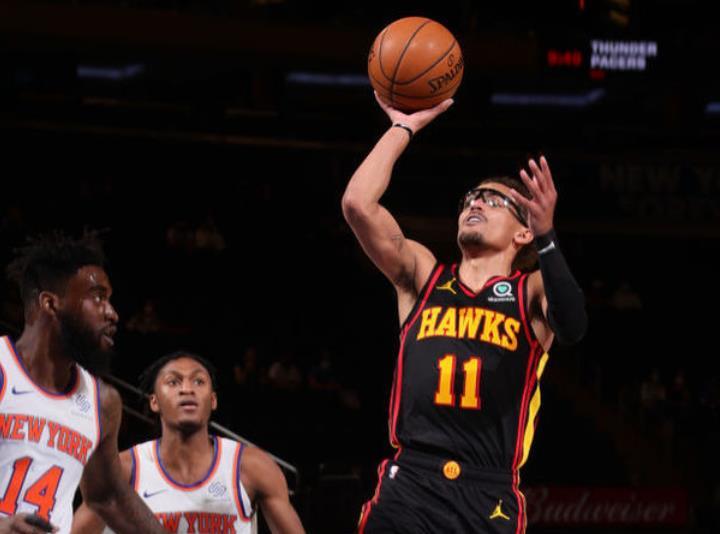  特雷杨42分，老鹰不敌尼克斯  